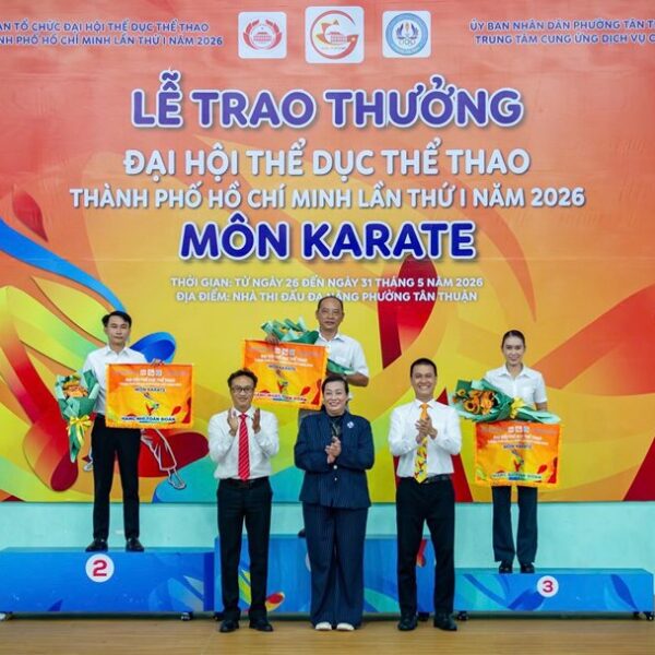 Phường Xuân Hòa đạt hạng Ba toàn đoàn môn karate tại Đại hội Thể dục Thể thao Thành phố Hồ Chí Minh lần I năm 2026
