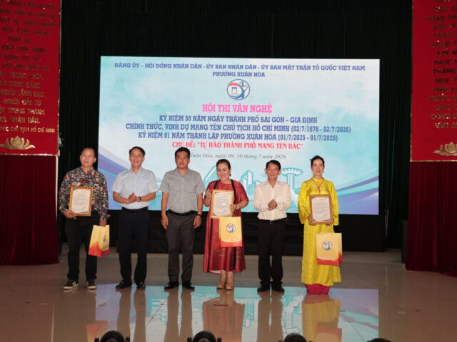 Hội thi văn nghệ “Tự hào Thành phố mang tên Bác” phường Xuân Hòa năm 2026 thành công tốt đẹp
