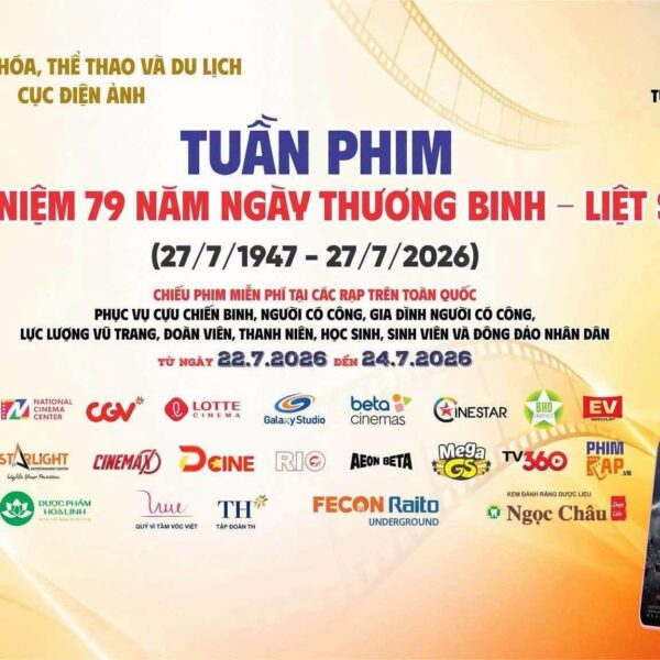 Tuần phim kỷ niệm 79 năm Ngày Thương binh – Liệt sĩ (27/7/1947 – 27/7/2026) tại Thành phố Hồ Chí Minh