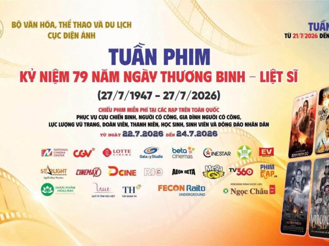 Tuần phim kỷ niệm 79 năm Ngày Thương binh – Liệt sĩ (27/7/1947 – 27/7/2026) tại Thành phố Hồ Chí Minh