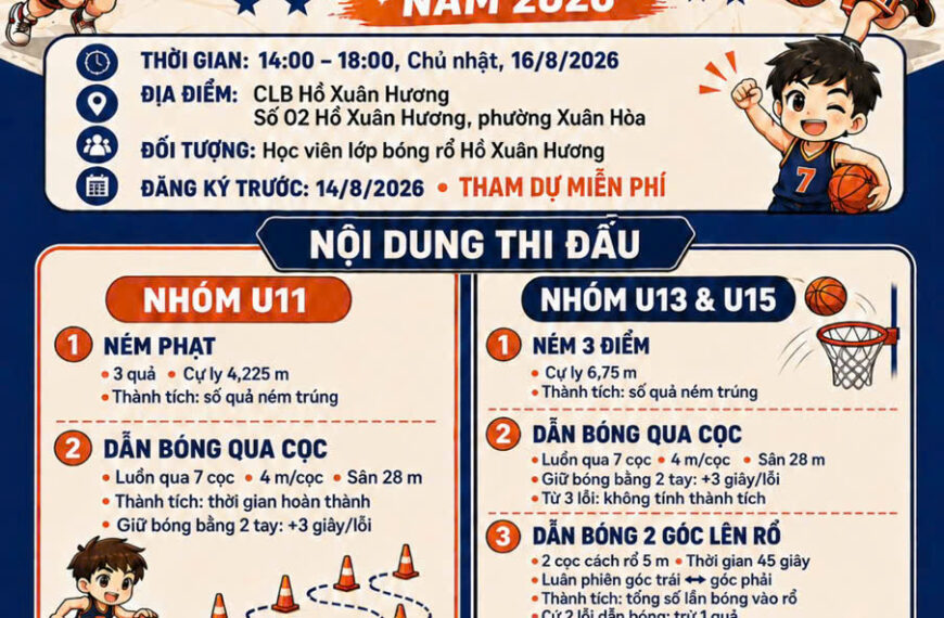 Hãy đến với Ngày hội Bóng rổ Hè 2026