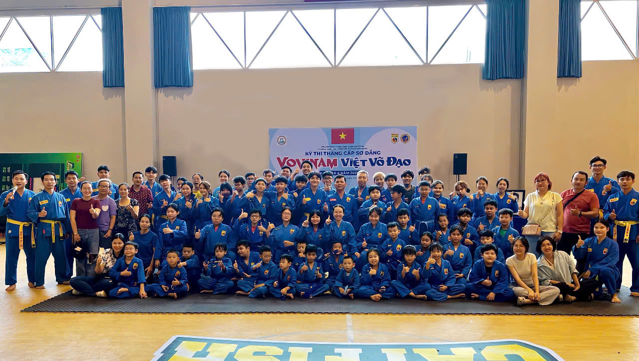 Trung tâm Cung ứng dịch vụ công phường Xuân Hòa tổ chức kỳ thi thăng cấp đai Vovinam (Việt Võ Đạo) quý II năm 2026