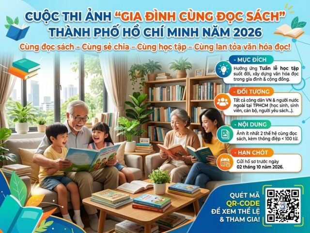 CUỘC THI ẢNH “GIA ĐÌNH CÙNG ĐỌC SÁCH” THÀNH PHỐ HỒ CHÍ MINH NĂM 2026